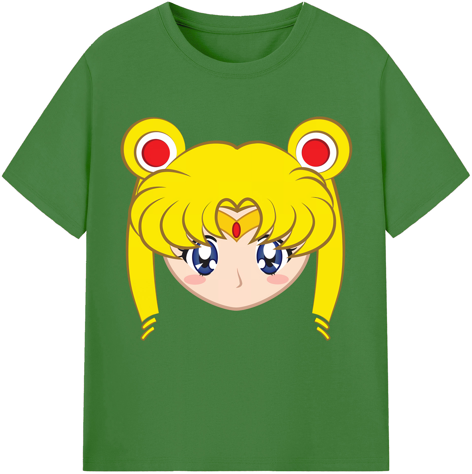 （画像用） 美少女戦士セーラームーン 月野 うさぎ つきの うさぎ Sailor Moon Tsukino Usagi レディースカジュアルプリントTシャツ（綿100％）
